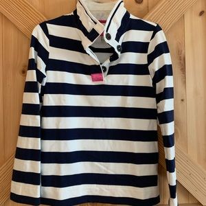 Joules pullover navy blue and white